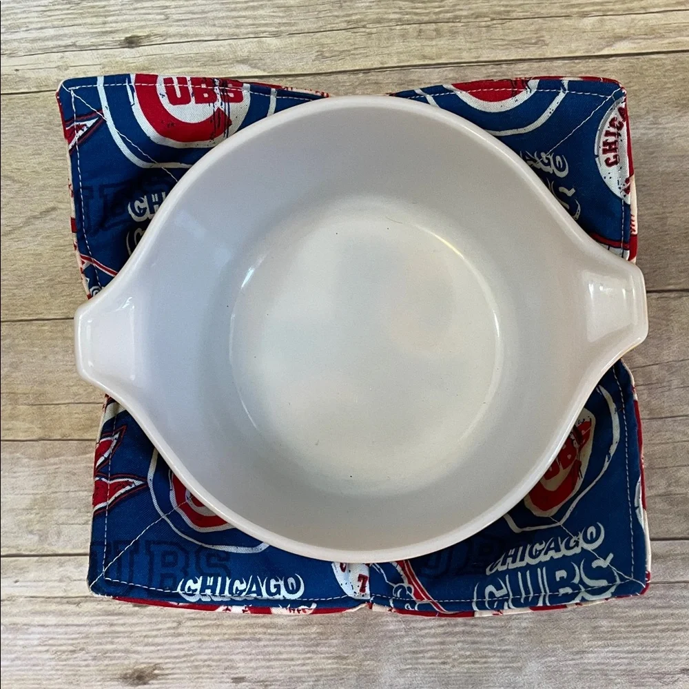 Bowl Cozy Micro/ Ice Cream Reversible Fabric Bowl MLB Cubs